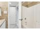 Bathroom with tub, shower, and vanity at 1101 Possum Trot Rd. # A103, North Myrtle Beach, SC 29582