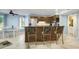 Kitchen with stainless steel appliances and a breakfast bar at 1101 Possum Trot Rd. # A103, North Myrtle Beach, SC 29582
