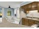 Kitchen features stainless steel appliances and an island at 1101 Possum Trot Rd. # A103, North Myrtle Beach, SC 29582
