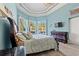 Bright and airy main bedroom with bay windows and water views at 1501 Serena Dr., Myrtle Beach, SC 29579