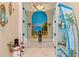 Hallway with a scenic mural and unique shelving at 1501 Serena Dr., Myrtle Beach, SC 29579
