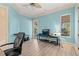 Home office with a leather chair and a guitar amplifier at 1501 Serena Dr., Myrtle Beach, SC 29579