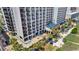 Aerial view showcasing the resort's pool and landscaping at 2311 S Ocean Blvd. # 967, Myrtle Beach, SC 29577