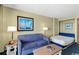 Cozy living room with sofa and pull-out bed, perfect for relaxing at 2311 S Ocean Blvd. # 967, Myrtle Beach, SC 29577