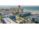 Aerial view of oceanfront community with pool at 6100 N Ocean Blvd. # 207, North Myrtle Beach, SC 29582