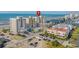 Oceanfront building and nearby beach, showing location at 6100 N Ocean Blvd. # 207, North Myrtle Beach, SC 29582
