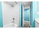 Clean bathroom with tub and shower at 6100 N Ocean Blvd. # 207, North Myrtle Beach, SC 29582