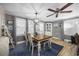 Charming dining room with a wooden table and four chairs at 817 Wayne St., North Myrtle Beach, SC 29582
