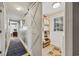 Hallway with barn door leading to laundry and additional rooms at 817 Wayne St., North Myrtle Beach, SC 29582