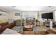 Cozy living room with brown leather sofas and wood floors at 817 Wayne St., North Myrtle Beach, SC 29582