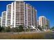 Oceanfront highrise building with multiple levels and balconies at 101 Ocean Creek Dr. # Mm-5, Myrtle Beach, SC 29572