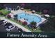 Rendering of future community pool and amenity area at 1038 Jase Dr., Longs, SC 29568