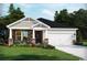 Inviting craftsman style home with stone accents and a two-car garage at 1212 Arizona Dr., Longs, SC 29568