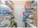 Well-organized closet with ample shelving and hanging space at 124 S Shore Blvd. # 301, Longs, SC 29568