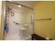 Bathroom with walk-in shower and grab bars at 1819 N Ocean Blvd. # 1004, North Myrtle Beach, SC 29582