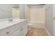 Clean bathroom with a tub and shower combination at 2740 Bayboro St., Loris, SC 29569