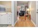 Hallway view of living room and bathroom at 2740 Bayboro St., Loris, SC 29569