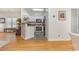 Kitchen with white cabinets, stainless steel appliances, and a breakfast bar at 2740 Bayboro St., Loris, SC 29569