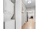Stackable washer and dryer in hallway closet at 5200 N Ocean Blvd. # 1033, Myrtle Beach, SC 29577
