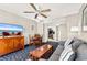 Open living area with a dining table, kitchen access, and a comfortable sofa at 5200 N Ocean Blvd. # 1033, Myrtle Beach, SC 29577