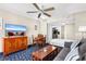 Open living area features a sofa bed, dining table and kitchen access at 5200 N Ocean Blvd. # 1033, Myrtle Beach, SC 29577