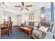 Living Room with gray couch, recliner, and coffee table at 5200 N Ocean Blvd. # 1033, Myrtle Beach, SC 29577