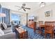 Bright living room with dining area, balcony access and ocean views at 5200 N Ocean Blvd. # 1033, Myrtle Beach, SC 29577