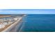 Wide aerial view of coastline, beach, and property at 5910 N Ocean Blvd. # 504, North Myrtle Beach, SC 29582