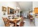 Dining area with natural light and view to the living room at 1201 Cocksfoot Ln., Conway, SC 29527