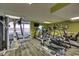 Fitness center with ocean views and various equipment at 2000 N Ocean Blvd. # 1516, Myrtle Beach, SC 29577