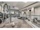 Modern fitness center with treadmills, elliptical, and weight equipment at 2001 S Ocean Blvd. # 1102, Myrtle Beach, SC 29577