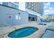 Relaxing hot tub area with lounge chairs and ample space at 2001 S Ocean Blvd. # 1102, Myrtle Beach, SC 29577