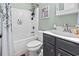 Simple bathroom with shower/tub combo and single vanity at 251 Waties Dr., Murrells Inlet, SC 29576