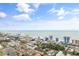 Aerial view of the coastline and surrounding neighborhood, showing the property location at 305 S 21St Ave. S # 112, Myrtle Beach, SC 29577