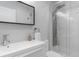 Modern bathroom with a large walk-in shower and floating vanity at 305 S 21St Ave. S # 112, Myrtle Beach, SC 29577