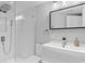 Clean bathroom with a walk-in shower and modern vanity at 305 S 21St Ave. S # 112, Myrtle Beach, SC 29577