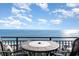 Ocean view balcony with patio furniture at 5523 N Ocean Blvd. # 1812, Myrtle Beach, SC 29577