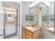 Clean bathroom with double vanity and updated fixtures at 5523 N Ocean Blvd. # 1812, Myrtle Beach, SC 29577