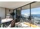 Enjoy breathtaking ocean views from this furnished balcony, complete with seating at 5523 N Ocean Blvd. # 1812, Myrtle Beach, SC 29577