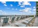 Ocean view sundeck with comfortable loungers at 5801 Oyster Catcher Dr. # 1022, North Myrtle Beach, SC 29582