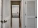 Stackable washer and dryer in a closet at 5801 Oyster Catcher Dr. # 1022, North Myrtle Beach, SC 29582