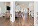 Open living room with hardwood floors and neutral colors at 714 Little Fawn Way, Myrtle Beach, SC 29579