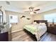 Spacious main bedroom with a king-size bed and calming decor at 100 Dorman Circle, Myrtle Beach, SC 29577