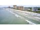 Aerial view of beach, ocean, and high-rise buildings at 101 Westhill Circle # 5-C, Myrtle Beach, SC 29572