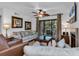 Living room with a sofa, chairs, coffee table, and fireplace at 101 Westhill Circle # 5-C, Myrtle Beach, SC 29572