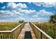 Convenient boardwalk path leads directly to the sandy beach at 1605 S Ocean Blvd. # 1807, Myrtle Beach, SC 29577