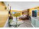 Bedroom with yellow walls and ocean view at 1605 S Ocean Blvd. # 1807, Myrtle Beach, SC 29577