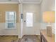 White interior door with frosted glass panel at 2327 Lark Sparrow St., Myrtle Beach, SC 29577