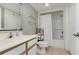 Bright bathroom featuring a bathtub and shower at 2701 S Ocean Blvd. # 1808, North Myrtle Beach, SC 29582
