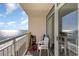 Relaxing balcony with ocean views at 2701 S Ocean Blvd. # 1808, North Myrtle Beach, SC 29582